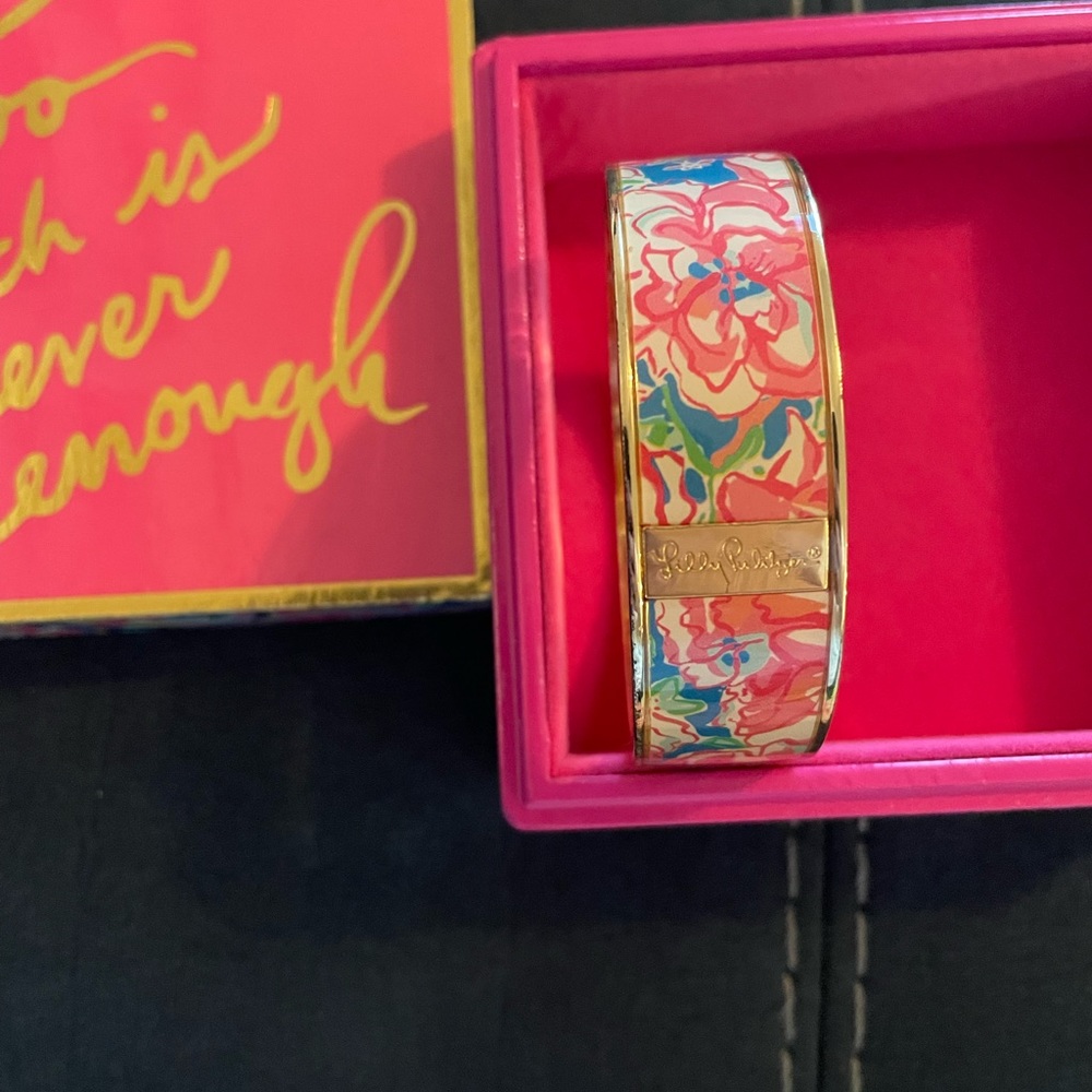 Lilly Pulitzer Jewelry Bracelet Bangle 2017 Pattern Gold Colorful